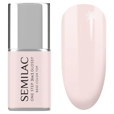 Abbildung von Semilac UV Nagellack 3in1 One Step Glossy S255 Ecru 7 ml