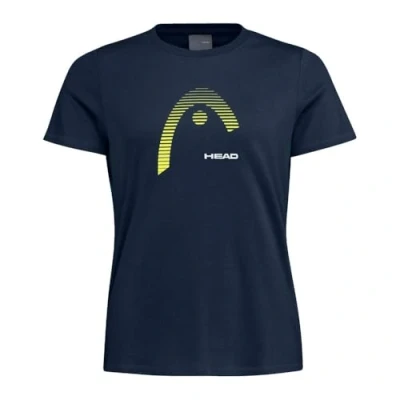 Abbildung von HEAD Damen Club Lara W T Shirt, Dunkelblau, S EU