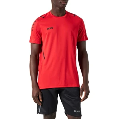 Abbildung von JAKO Unisex Kinder Jersey Trikot Challenge, Rot/Schwarz, 140 EU