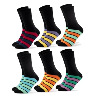 Abbildung von Occulto Herren Bunte Socken 6er Pack (Modell: Moritz) Streifen 39 42