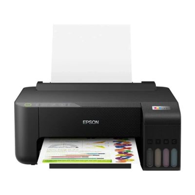 Abbildung von Epson EcoTank ET 1810 A4 Wi Fi Tintentankdrucker, mit einem im Lieferumfang enthaltenen Vorrat an Tinten von bis zu 3 Jahren