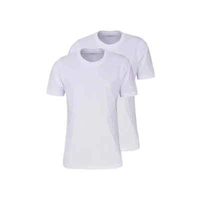 Abbildung von CASAMODA Herren T Shirt Halbarm Doppelpack 092500 Besonders pflegeleicht Weiß Uni (000), 4XL