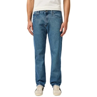 Abbildung von Wrangler Authentics Herren Classic 5 Pocket Regular Fit Cotton Jeans, Stonewash Dark, 38W / 34L