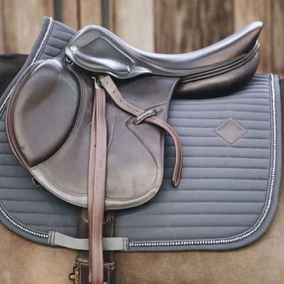 Abbildung von Kentucky Springsatteldecke Pearls Grau Warmblut