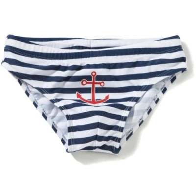 Abbildung von Playshoes Jungen Badehose, gestreift 460114 Badehose Maritim von mit UV Schutz nach Standard 801 und Oeko Tex 100, Gr. 122/128, Mehrfarbig (900 original)