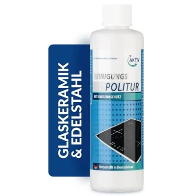 Abbildung von AKTIV 2in1 Spezial Politur für Glaskeramik &amp; Edelstahl Spülbecken, Ceranfeldreiniger, Kochfeldreiniger, 250 ml