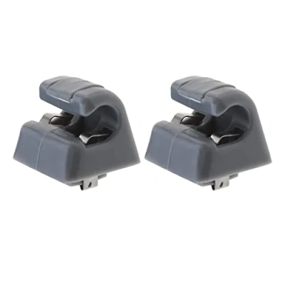 Abbildung von YINETTECH 2 Stück Auto Sonnenblenden Haken Clips Kompatibel mit W123 W124 W126 W140 W201 W463 A1268100012 126 810 00 12 8412 Visier Zubehör Kunststoff Grau