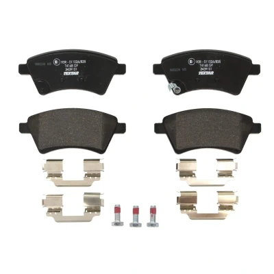 Abbildung von TEXTAR 2439101 Bremsbelagsatz mit akustischer Verschleißwarnung Bremssattelschrauben Zubehör SUZUKI: SX4 I Hatchback, Saloon