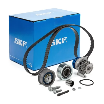 Abbildung von SKF VKMC 01130 Wasserpumpe + Zahnriemensatz mit Dichtungen Stehbolzen 141 VOLKSWAGEN: Golf 4 Variant, 4, Bora Saloon, SKODA: Octavia 1 Combi