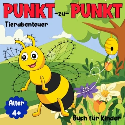Abbildung von Tierabenteuer Punkt zu Buch für Kinder: 100 Punkte verbinden Rätsel entdecken faszinierende Tiere! (Punkt Kinder, Band 1)