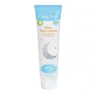 Abbildung von Childs Farm After Sun Lotion Für Kinder und Babys mit Bio Kokosnuss Duft, 100ml Beruhigend feuchtigkeitsspendend trockene, empfindliche oder auch zu Ekzemen neigende Haut geeignet