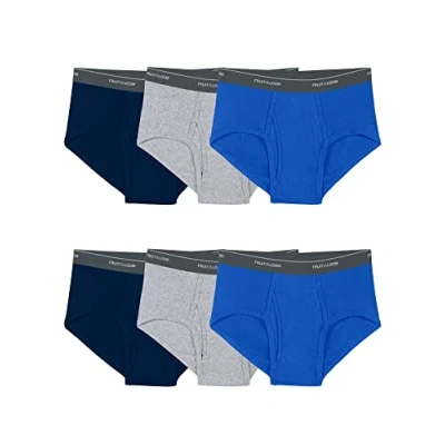 Abbildung von Fruit of the Loom Herren Etikettenfreier Baumwoll Slip, 6 Stück, XX Large (6er Pack)