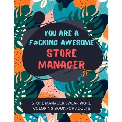 Abbildung von Store Manager Swear Word Coloring Book For Adults