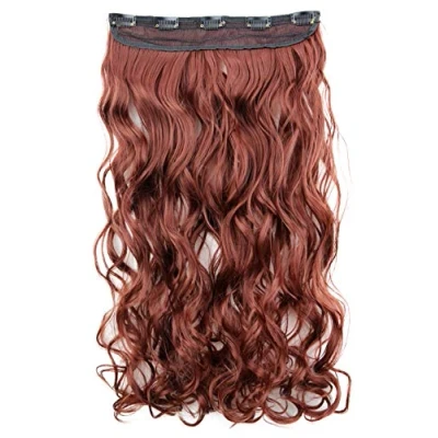Abbildung von CAISHA 55cm 1 Teilig CLIP IN EXTENSIONS Sophia Haarteil Gewellt Rotbraun C69