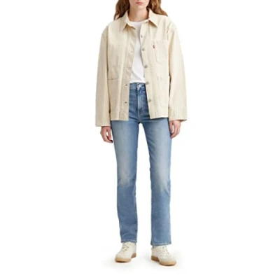 Abbildung von Levi&#039;s 724 HIGH RISE Jeans Slim Fit, Damen, Größe: 29x28, Medium indigo worn in blue