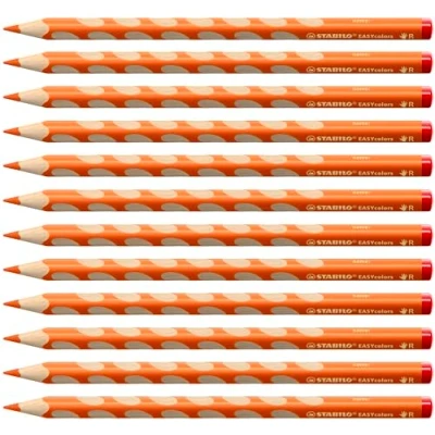 Abbildung von Ergonomischer Buntstift für Rechtshänder STABILO EASYcolors 12er Pack orange