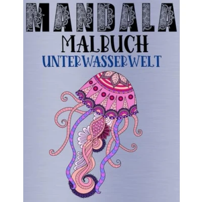 Abbildung von Mandala Malbuch Unterwasserwelt Tiermandalas Tiermalbuch Kindermalbuch Ausmalbuch Tiere für Kinder und Erwachsene: A4 Format 28 Motive einseitig bedruckt 56 Seiten