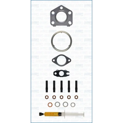Abbildung von AJUSA JTC12255 Montagesatz, Lader with studs, syringe oil mit Dichtungen Montageanleitung