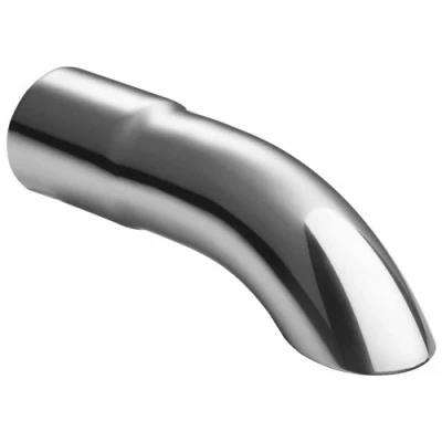 Abbildung von ULTER SPORT NX060 Auspuffblende 60mm rund, gewinkelt Edelstahl 225mm