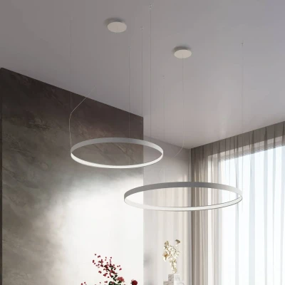 Abbildung von SOLLUX TH.102 Kronleuchter RIO weiß 3000K L: 78cm, B: H: 150cm, LED/50W,