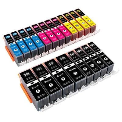 Abbildung von ESMONLINE 20 komp. Tintenpatronen als Ersatz für Canon Pixma iP 4850 4950 iX 6550 MX 715 885 895 MG 5100 5150 5200 5250 5300 5350 6150 6250 8150 8250