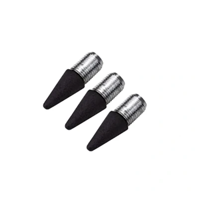 Abbildung von TROIKA Ersatzminen Set für den CONSTRUCTION ENDLESS Bleistift, Härtegrad: HB, aus Graphitpulver und Metall, Farbe: anthrazit, 3er Set, Größe: 15 x 5 mm, 99Z131