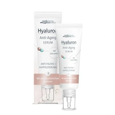 Abbildung von Hyaluron Anti Aging Serum I Reduziert Falten Mit Soforteffekt Feuchtigkeitsspendend Schenkt ein glatteres &amp; jugendliches Hautbild praktischer Dosierspitze Für erfrischtes Hautgefühl