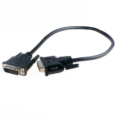 Abbildung von shortix Monitorkabel DVI D, schwarz, nur 50 cm kurz.