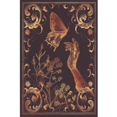 Abbildung von Schmetterlingskind: Liniertes Notizbuch 120 Seiten Vintage Magie Fantasy (Magische Notizbücher)