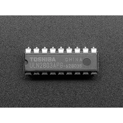 Abbildung von Adafruit (970 ULN2803: 8 Kanal Darlington Driver (Solenoid/Unipolarer Stepper)