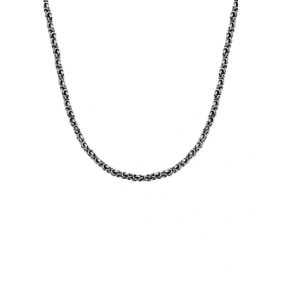 Abbildung von Kuzzoi Massive 925 Sterling Silber Königskette Herren Halskette, Dicke 4mm, Länge 60 cm, mit Schmuckbox 345054 060