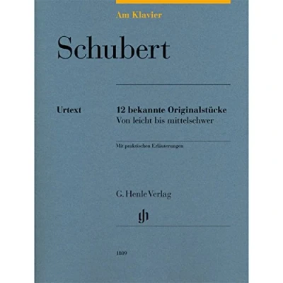 Abbildung von Am Klavier Schubert: 12 bekannte Originalstücke von leicht bis mittelschwer: Instrumentation: Piano solo (G. Henle Urtext Ausgabe)