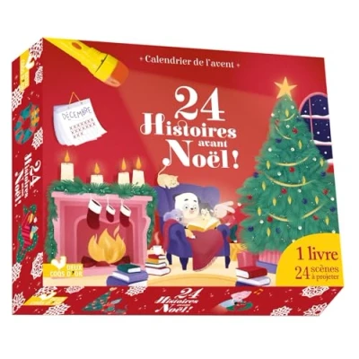 Abbildung von Calendrier de l&#039;avent 24 Histoires avant Noel: l&#039;Avent. Avec 1 lampe poche et images à projeter
