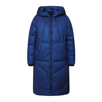 Abbildung von Ulla Popken Geometric Wintermantel, Damen, Größe: 46/48, Deep blue