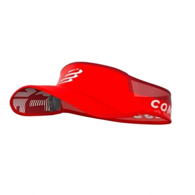 Abbildung von COMPRESSPORT Visor Ultralight Laufvisier, rot, eine Größe