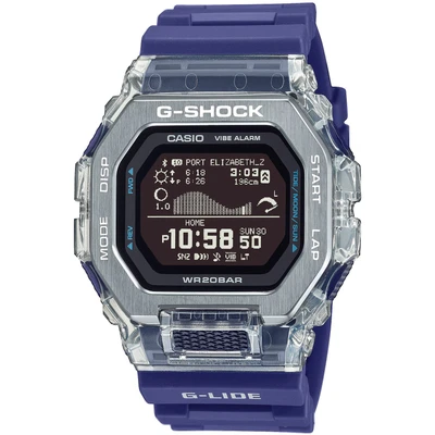 Abbildung von CASIO G SHOCK Smartwatch, Armbanduhr, Herrenuhr, Stoppfunktion, Mondphasenanzeige, Weltzeitfunk.