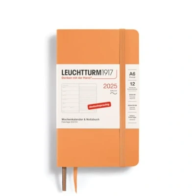 Abbildung von LEUCHTTURM1917 370530 Wochenkalender &amp; Notizbuch 2025, Pocket A6 Softcover 12 Monats Planer, 80 g, liniert Apricot