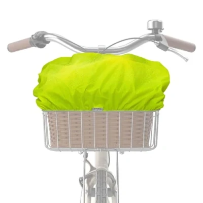 Abbildung von ECENCE 1x Fahrradkorb Regenschutz Gelb Abdeckung, Überzug für wasserabweisend, Regenschutzbezug Fahrradkörbe
