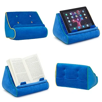 Abbildung von Book Couch iPad Ständer Tablet Buchhalter Lesekissen Lesen im Bett zu Hause Knietruhe Kissen Lustige Neuheit Geschenkidee für Leser, Buchliebhaber