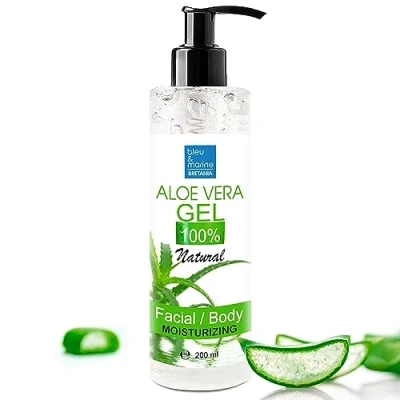 Abbildung von Aloe Vera Gel 200 ml aus Bio Pflanzen der Kanarischen Inseln, Skincare Babys und Haustiere, Frisches Blatt Vera, Vegan Sonnenbrand Gesicht, 100% Reines Natürliches