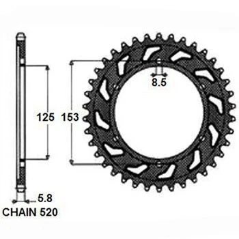 Abbildung von SUNSTAR 1 3559 50 Kettenrad