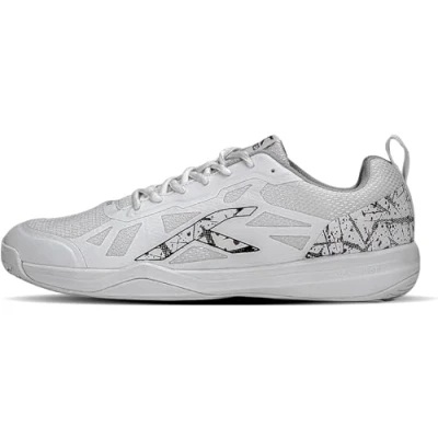 Abbildung von HUNDRED Herren Blade Non Marking Badminton Schuh, White Black, 42 EU
