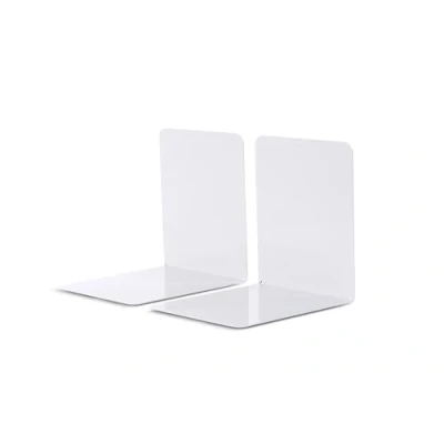 Abbildung von MAUL Buchstütze aus Metall (2er Pack) 14x12x14cm Bücherhalter, Organzier für Kinder, Bücher, Büro, Regal Bücherstütze möbelschonend stabilem Stilvoller Buchhalter Grau