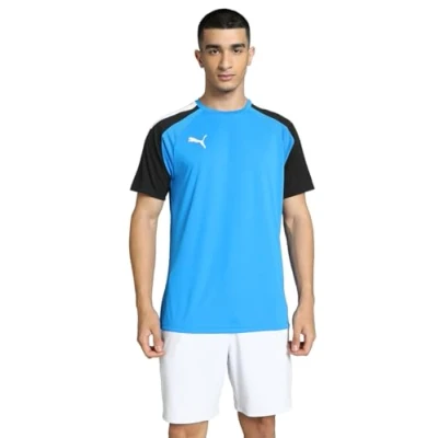 Abbildung von Puma Fussball Sport Tshirt, Herren, Größe: Small, Blauschwarz