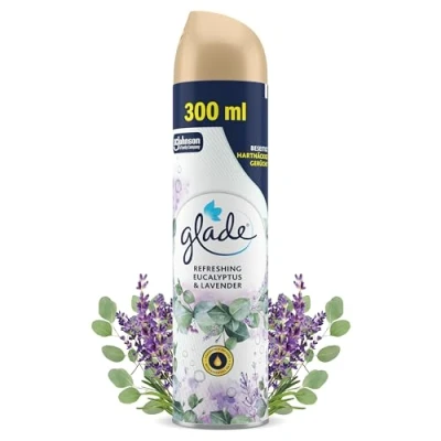 Abbildung von Glade Duftspray für langanhaltende Frische in allen Räumen, Lufterfrischer Spray, Eukalyptus &amp; Lavendel Duft, 1er Pack (1 x 300 ml)
