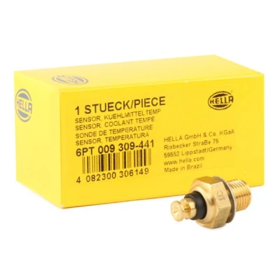 Abbildung von HELLA 6PT 009 309 441 Kühlmitteltemperatursensor schwarz VOLKSWAGEN: GOLF 1 Cabriolet, Caddy Pickup,