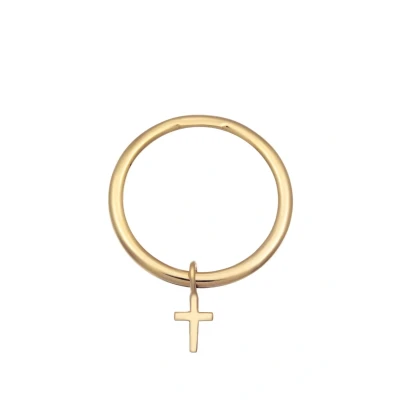 Abbildung von Elli BAND Stapel Kreuz Ring, Damen, Größe: 54, Gold