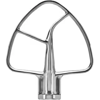 Abbildung von KitchenAid Flachrührer Für Mittelgrosse Küchenmaschinen Mit Kippbarem Motorkopf Edelstahl 5ksm5thfbss Stainless Steel