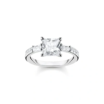 Abbildung von THOMAS SABO Fingerring »weiße Steine, TR2380 051 14 52,54,56,58,60«, mit Zirkonia (synth.)