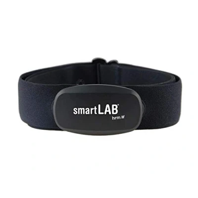 Abbildung von smartLAB hrm W Herzfrequenzmesser EKG genaue pulsgurt mit Brustgurt Bluetooth und ANT+ Kompatible Garmin Wahoo Polar Apple Watch RUNTASTIC PRO STRAVA TomTom ENDOMONDO, Schwarz